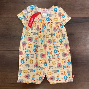 NWT Zutano Baby Le Cirque Cap Sleeve Body Suit 12m